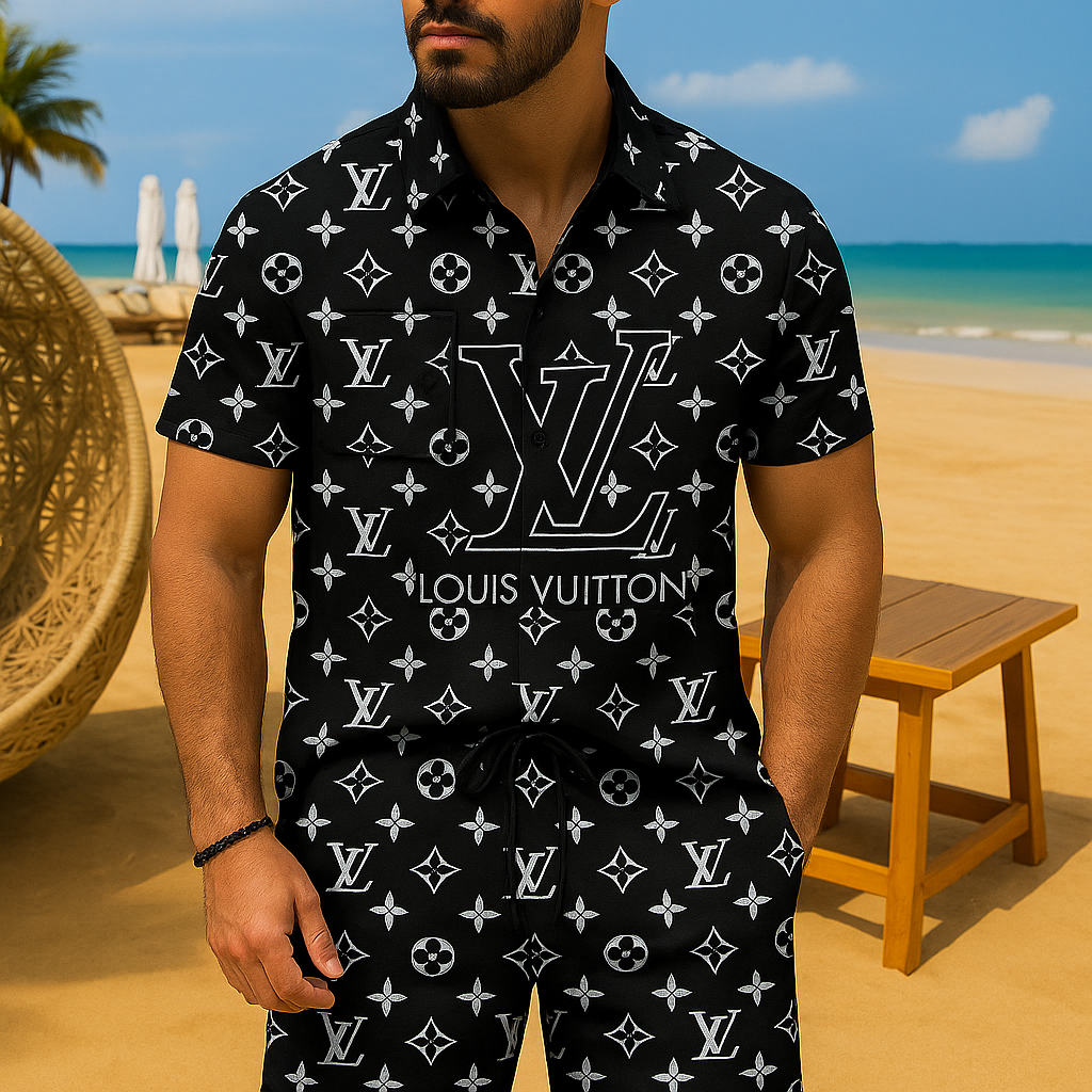 [new] Luxury Hawaii Shirt & Short Summer Hch045