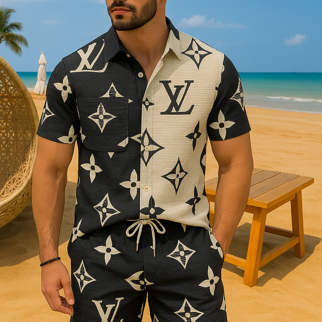 [new] Luxury Hawaii Shirt & Short Summer Hch048