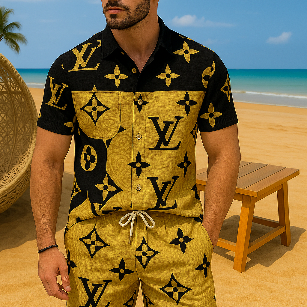 [new] Luxury Hawaii Shirt & Short Summer Hch049