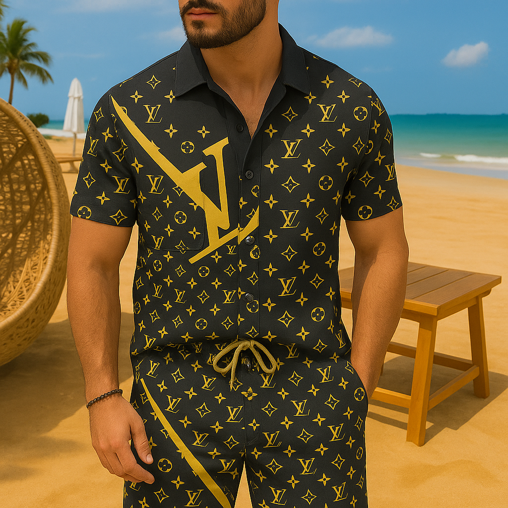 [new] Luxury Hawaii Shirt & Short Summer Hch056