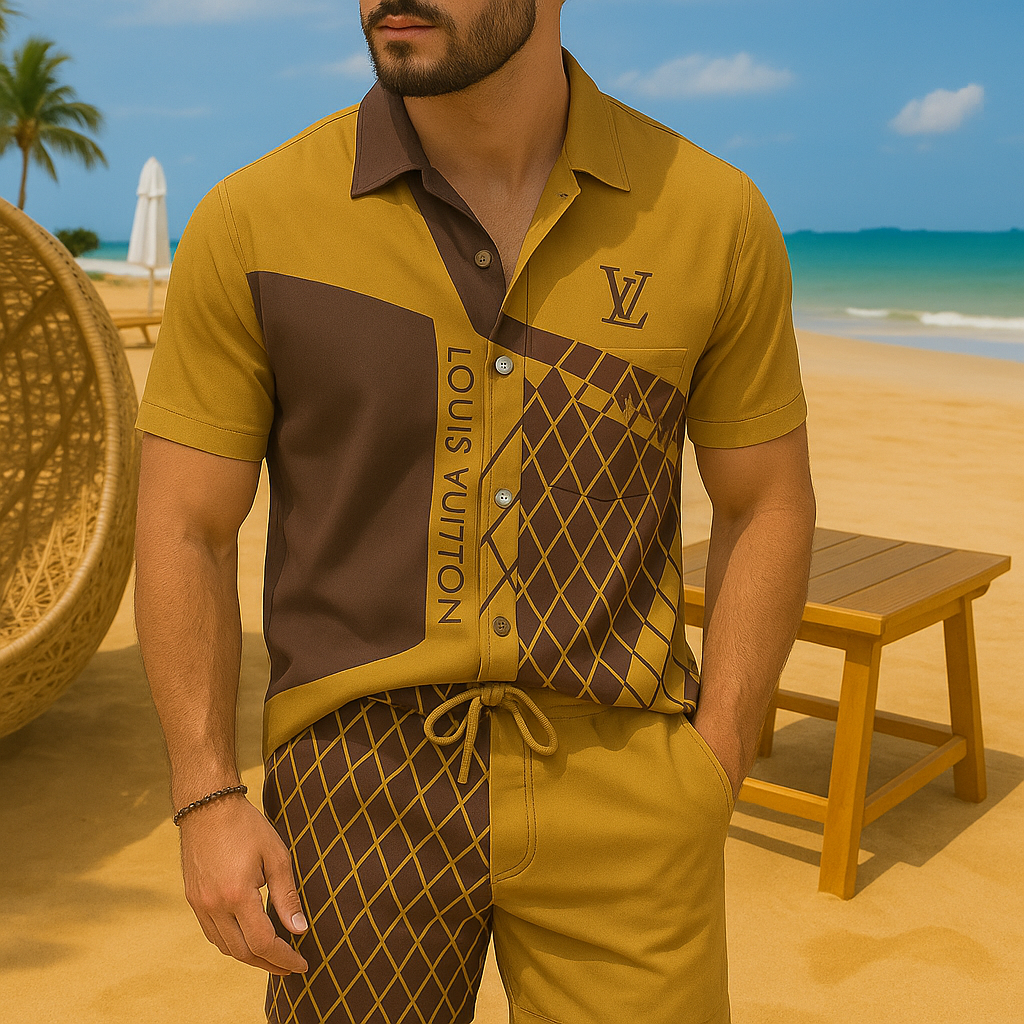 [new] Luxury Hawaii Shirt & Short Summer Hch057