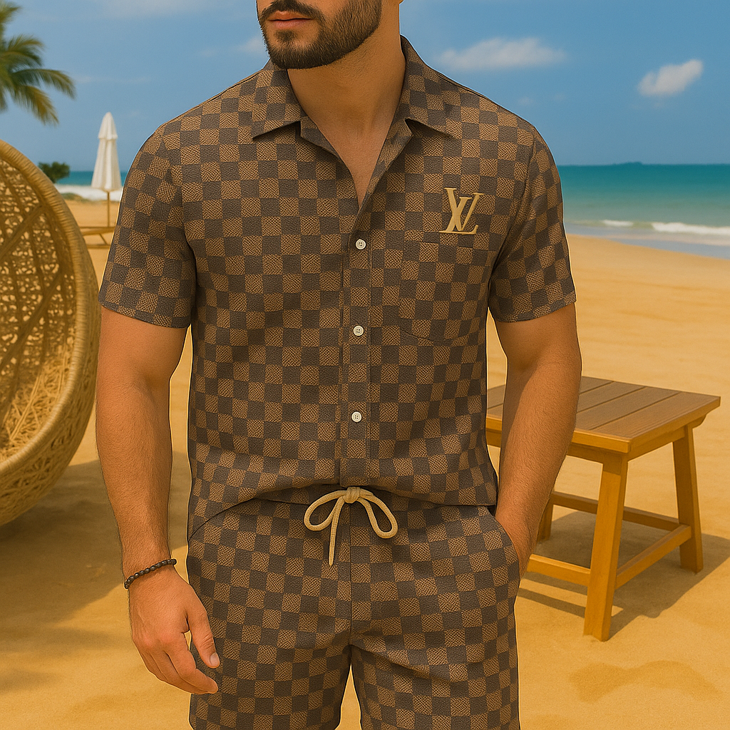 [new] Luxury Hawaii Shirt & Short Summer Hch059