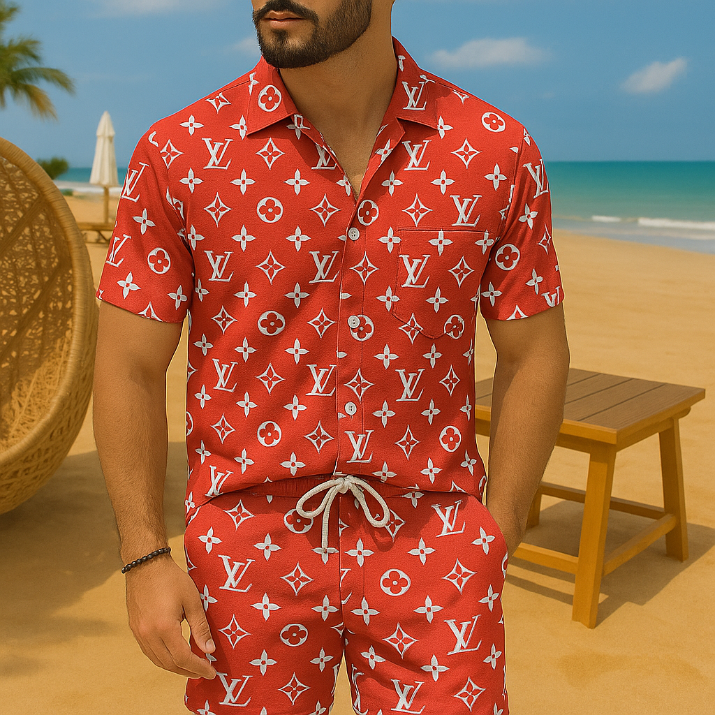 [new] Luxury Hawaii Shirt & Short Summer Hch062