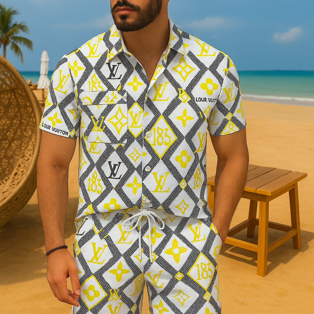 [new] Luxury Hawaii Shirt & Short Summer Hch064