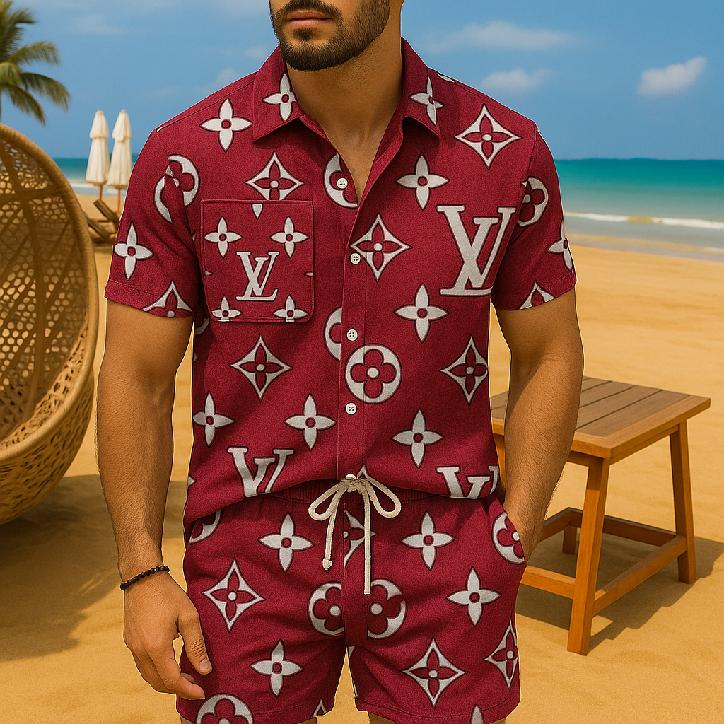 [new] Luxury Hawaii Shirt & Short Summer Hch028