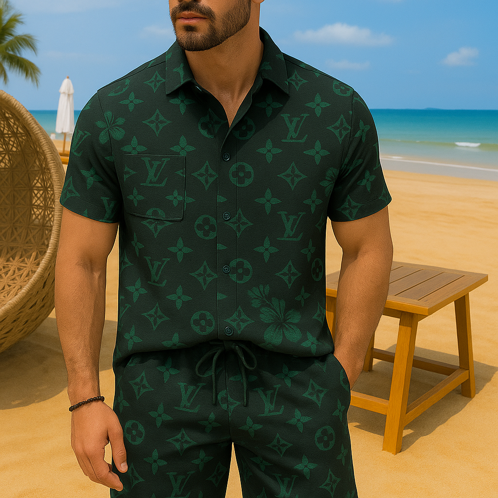 [new] Luxury Hawaii Shirt & Short Summer Hch073