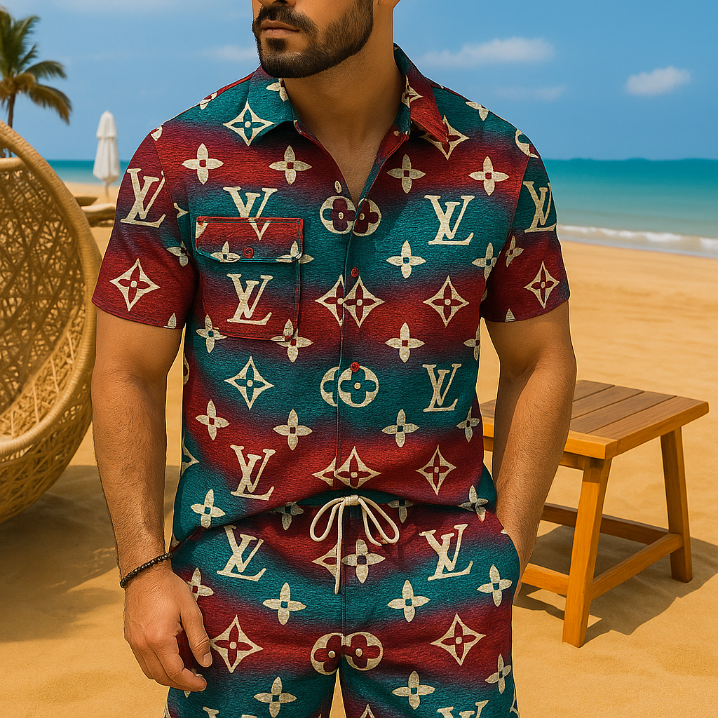 [new] Luxury Hawaii Shirt & Short Summer Hch075