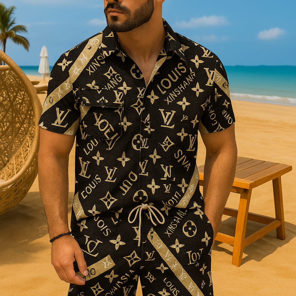 [new] Luxury Hawaii Shirt & Short Summer Hch076