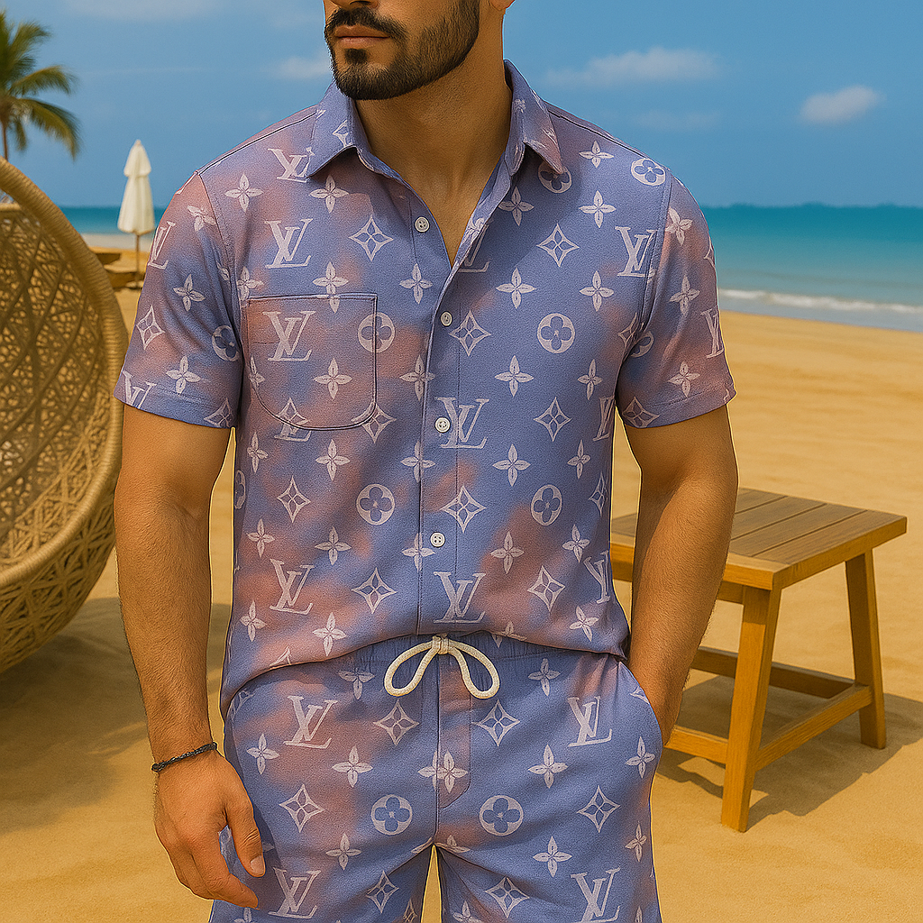 [new] Luxury Hawaii Shirt & Short Summer Hch079