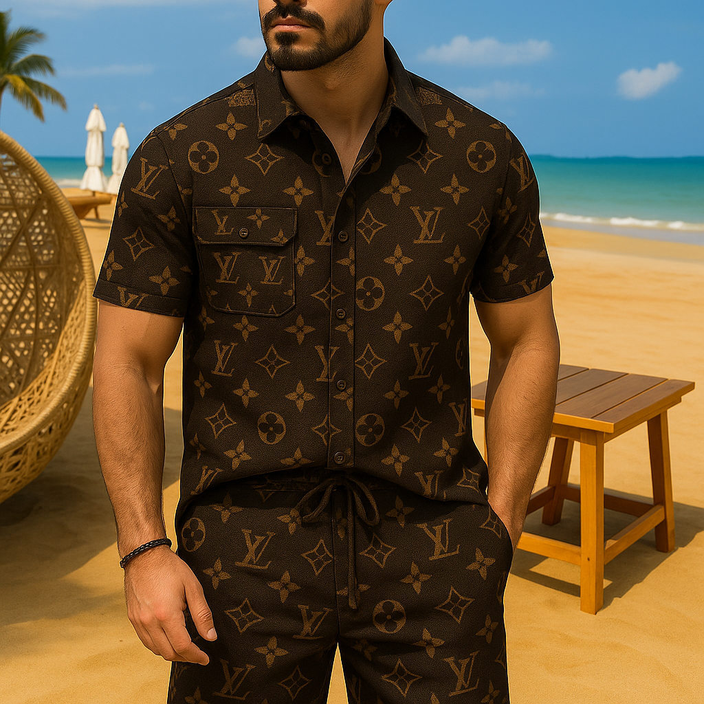 [new] Luxury Hawaii Shirt & Short Summer Hch085