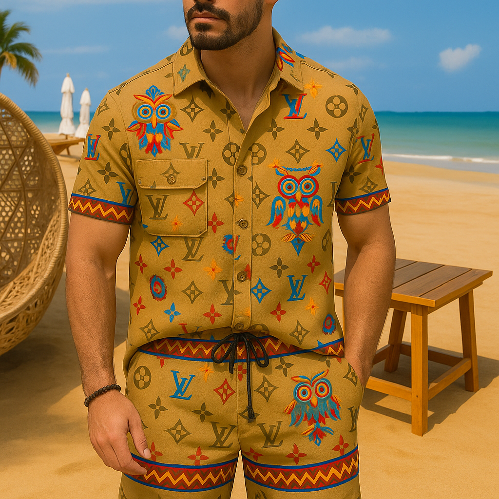 [new] Luxury Hawaii Shirt & Short Summer Hch086