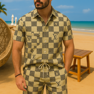 [new] Luxury Hawaii Shirt & Short Summer Hch087