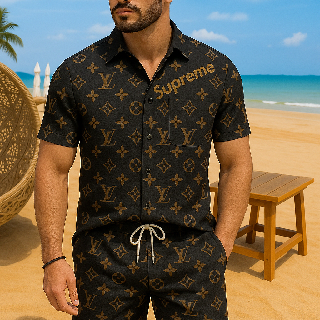 [new] Luxury Hawaii Shirt & Short Summer Hch089