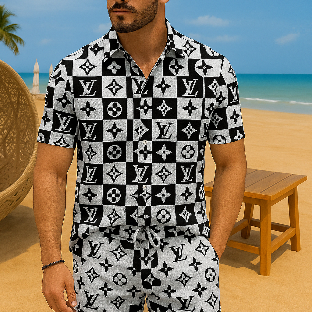 [new] Luxury Hawaii Shirt & Short Summer Hch093