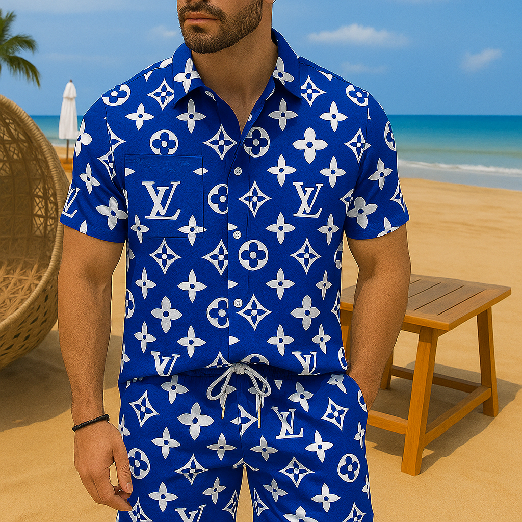 [new] Luxury Hawaii Shirt & Short Summer Hch095