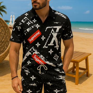 [new] Luxury Hawaii Shirt & Short Summer Hch097