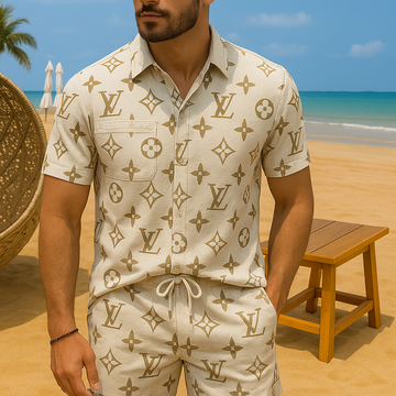 [new] Luxury Hawaii Shirt & Short Summer Hch098