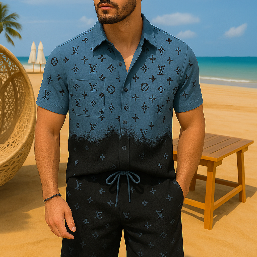 [new] Luxury Hawaii Shirt & Short Summer Hch099