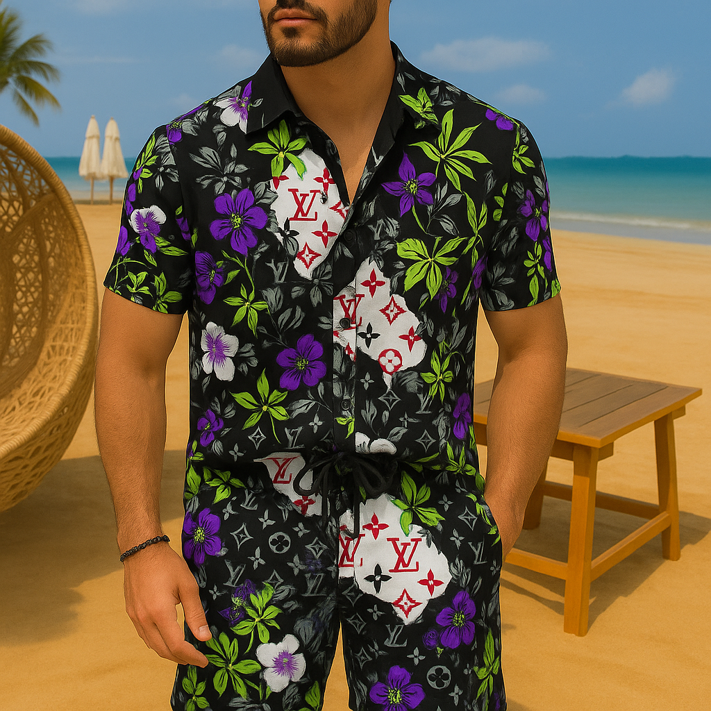 [new] Luxury Hawaii Shirt & Short Summer Hch108