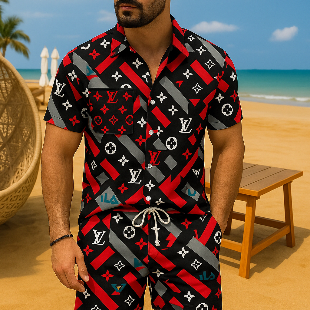 [new] Luxury Hawaii Shirt & Short Summer Hch109