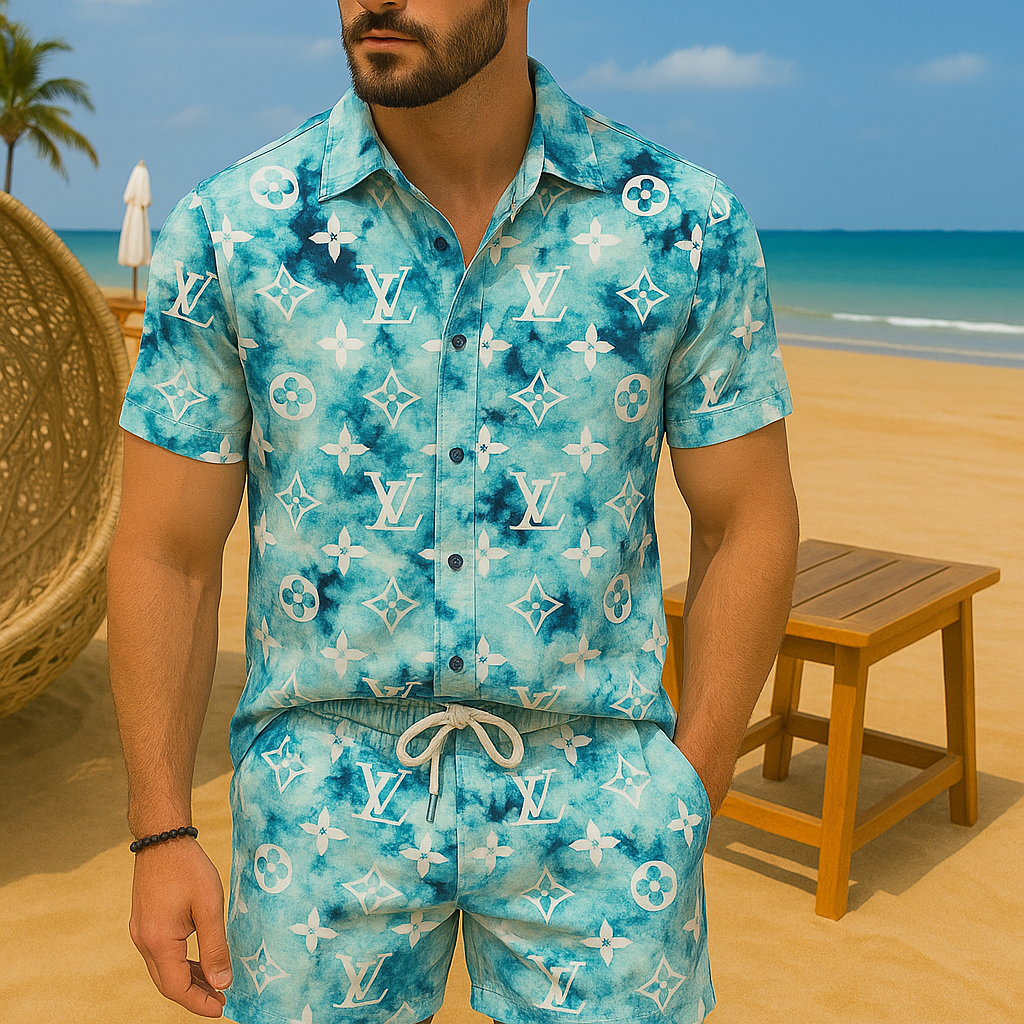 [new] Luxury Hawaii Shirt & Short Summer Hch115