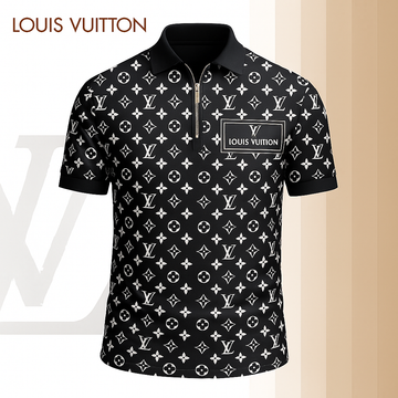 L.v | Limited Edition High-quality Printed Zip Polo Shirt For Men Mn-zpl-058