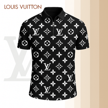 L.v | Limited Edition High-quality Printed Zip Polo Shirt For Men Mn-zpl-066
