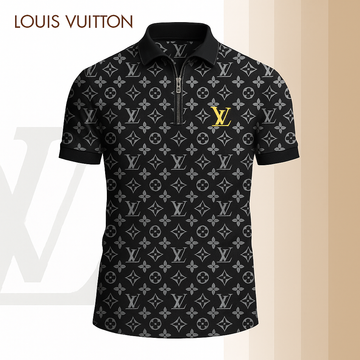 L.v | Limited Edition High-quality Printed Zip Polo Shirt For Men Mn-zpl-067