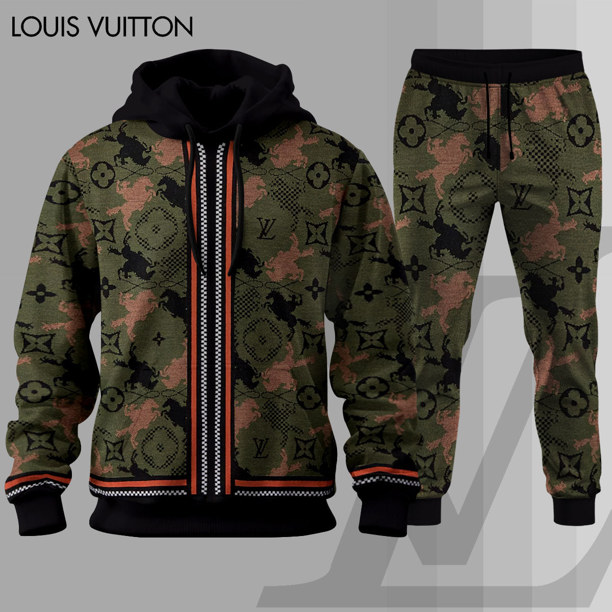L.v | New Released High Quality Hoodie And Sweatpants Set  Mn-has-089
