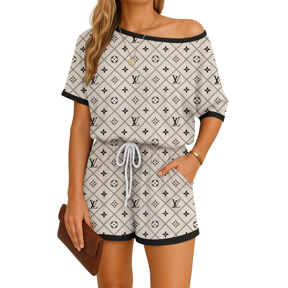 L.v | Off Shoulder Romper Mn-rp-001
