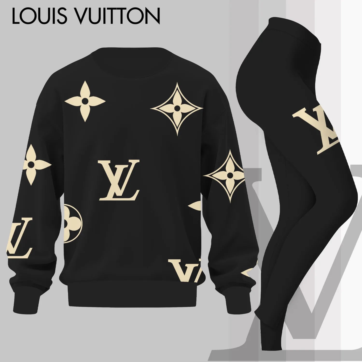 L.v | Premium Sweatshirt And Leggings Set Mn-sls-008