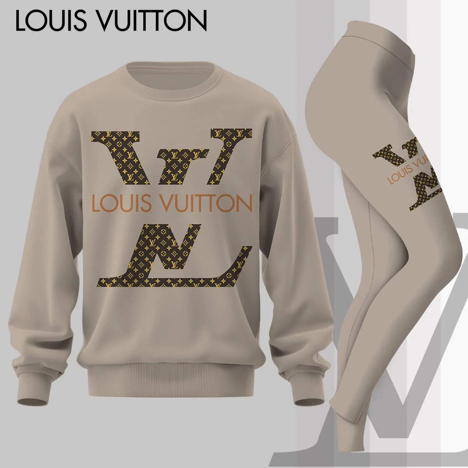 L.v | Premium Sweatshirt And Leggings Set Mn-sls-012