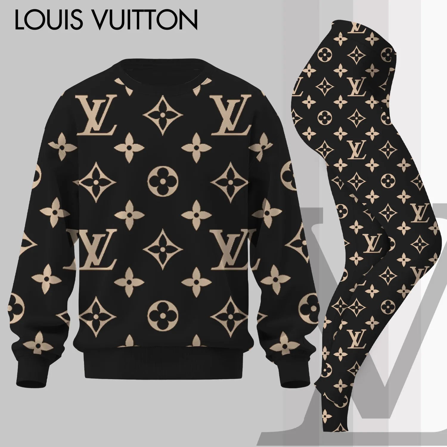 L.v | Premium Sweatshirt And Leggings Set Mn-sls-007