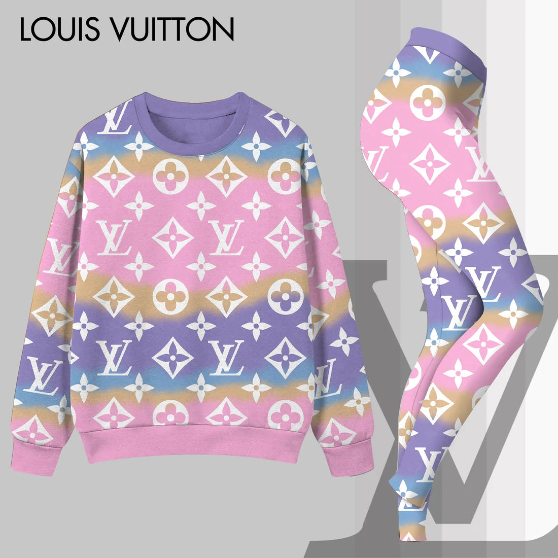 L.v | Premium Sweatshirt And Leggings Set Mn-sls-038