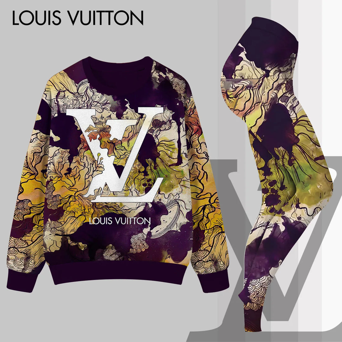 L.v | Premium Sweatshirt And Leggings Set Mn-sls-042