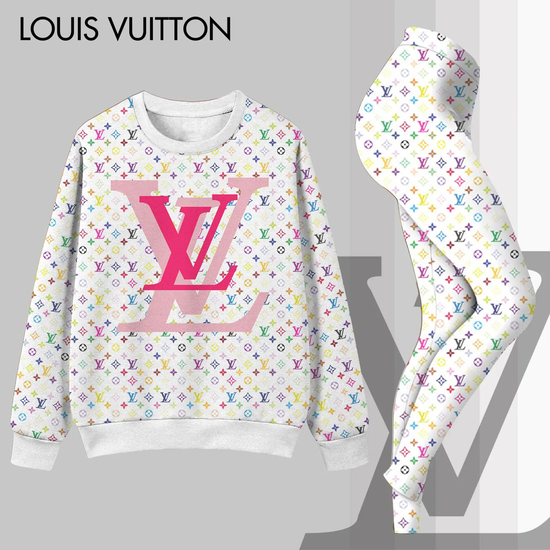 L.v | Premium Sweatshirt And Leggings Set Mn-sls-035