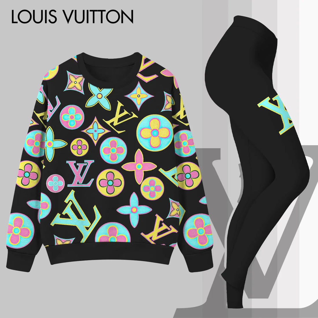 L.v | Premium Sweatshirt And Leggings Set Mn-sls-041