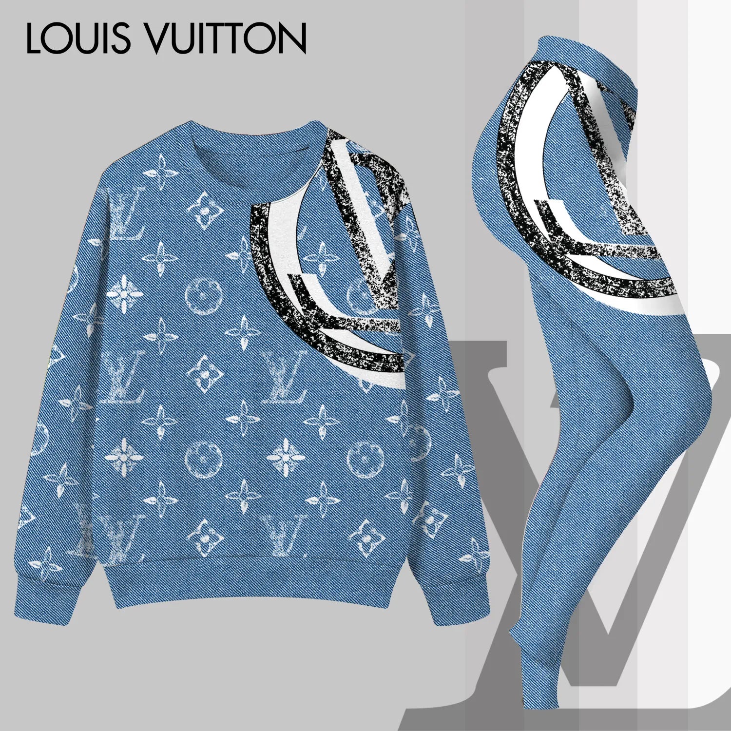 L.v | Premium Sweatshirt And Leggings Set Mn-sls-036