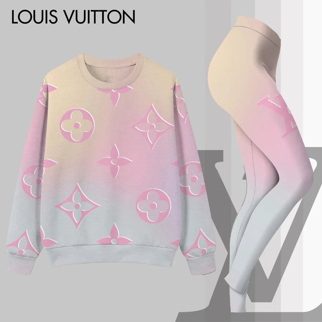 L.v | Premium Sweatshirt And Leggings Set Mn-sls-037