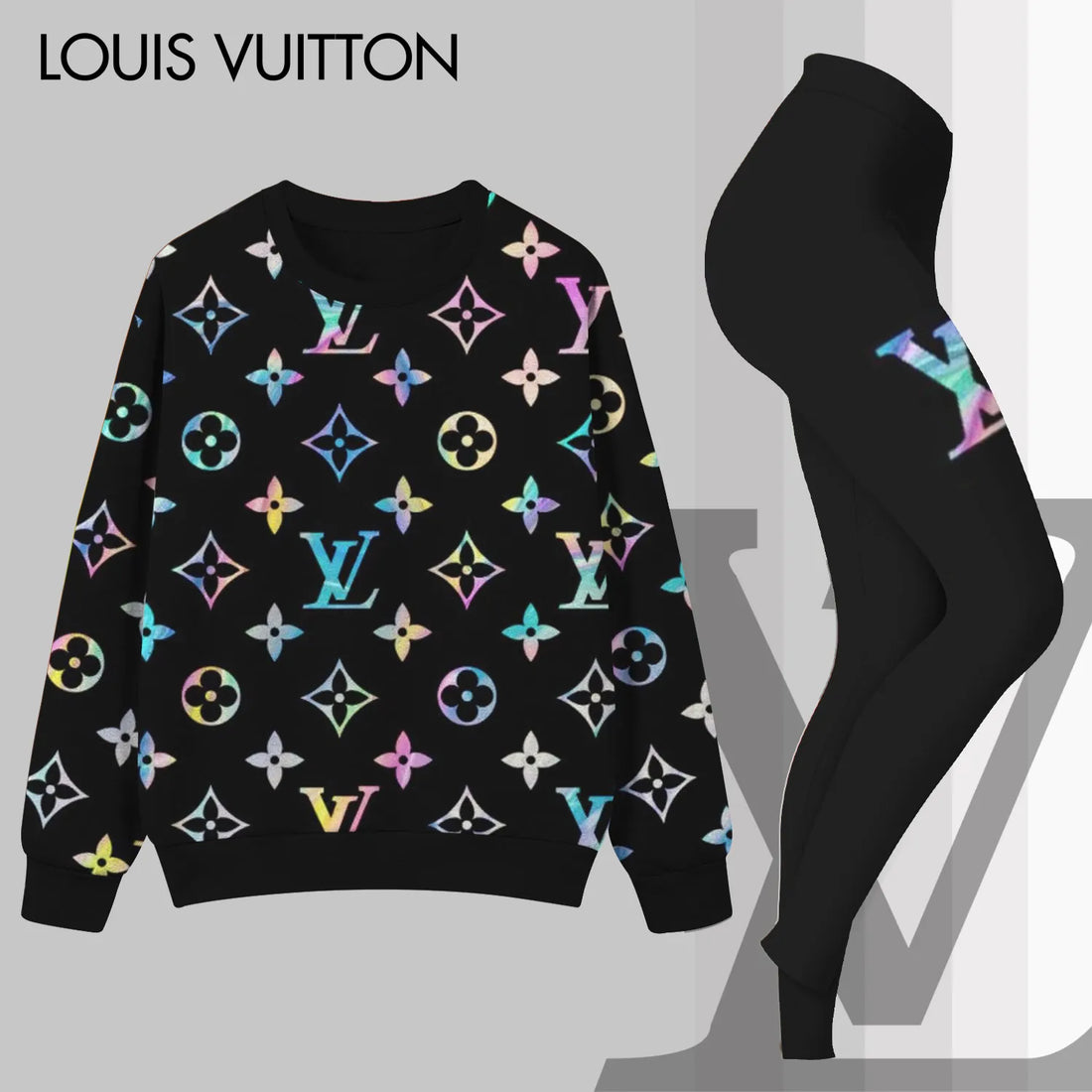 L.v | Premium Sweatshirt And Leggings Set Mn-sls-033