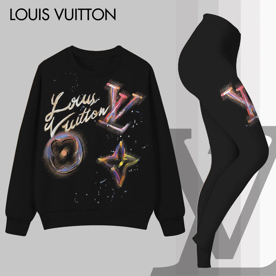 L.v | Premium Sweatshirt And Leggings Set Mn-sls-032