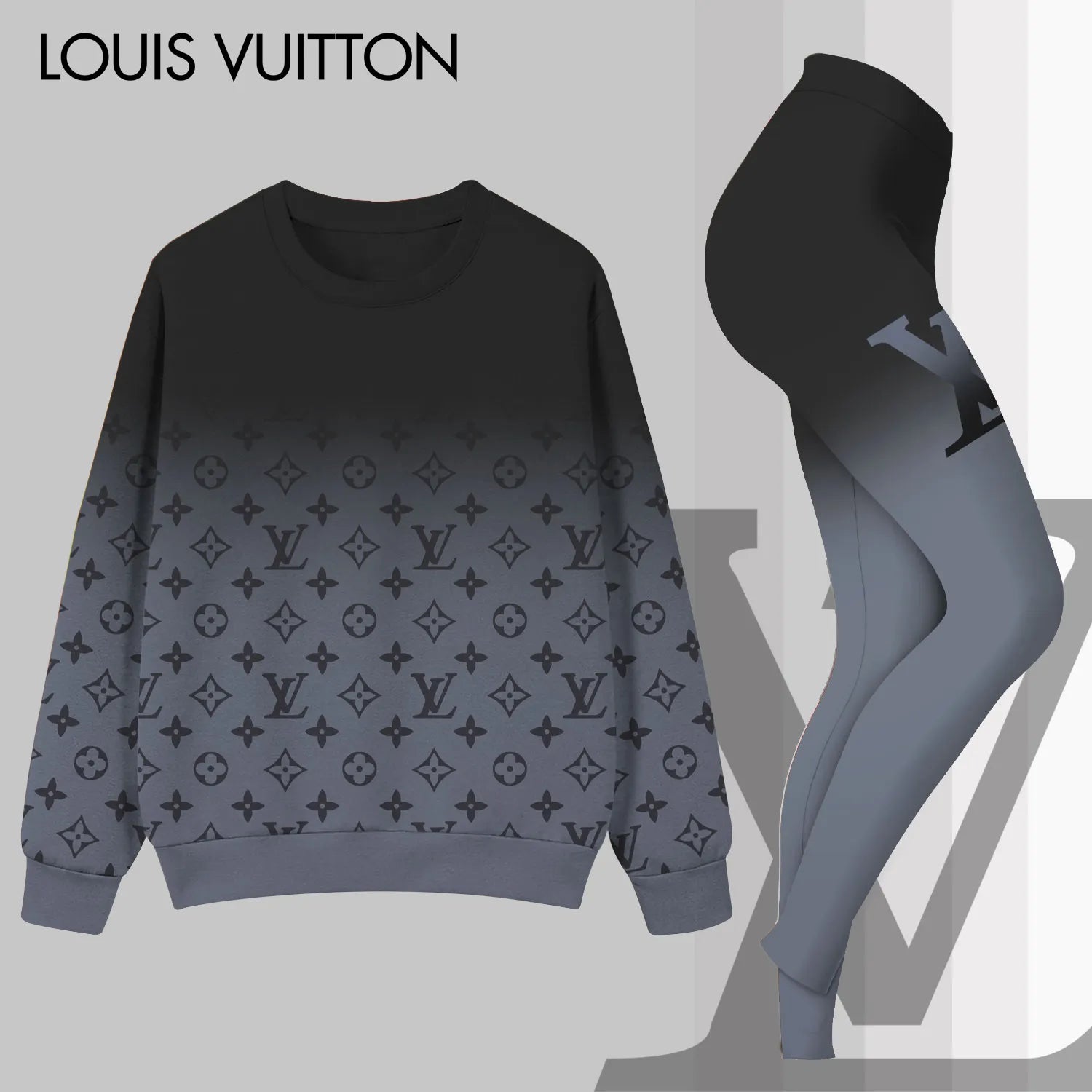 L.v | Premium Sweatshirt And Leggings Set Mn-sls-015