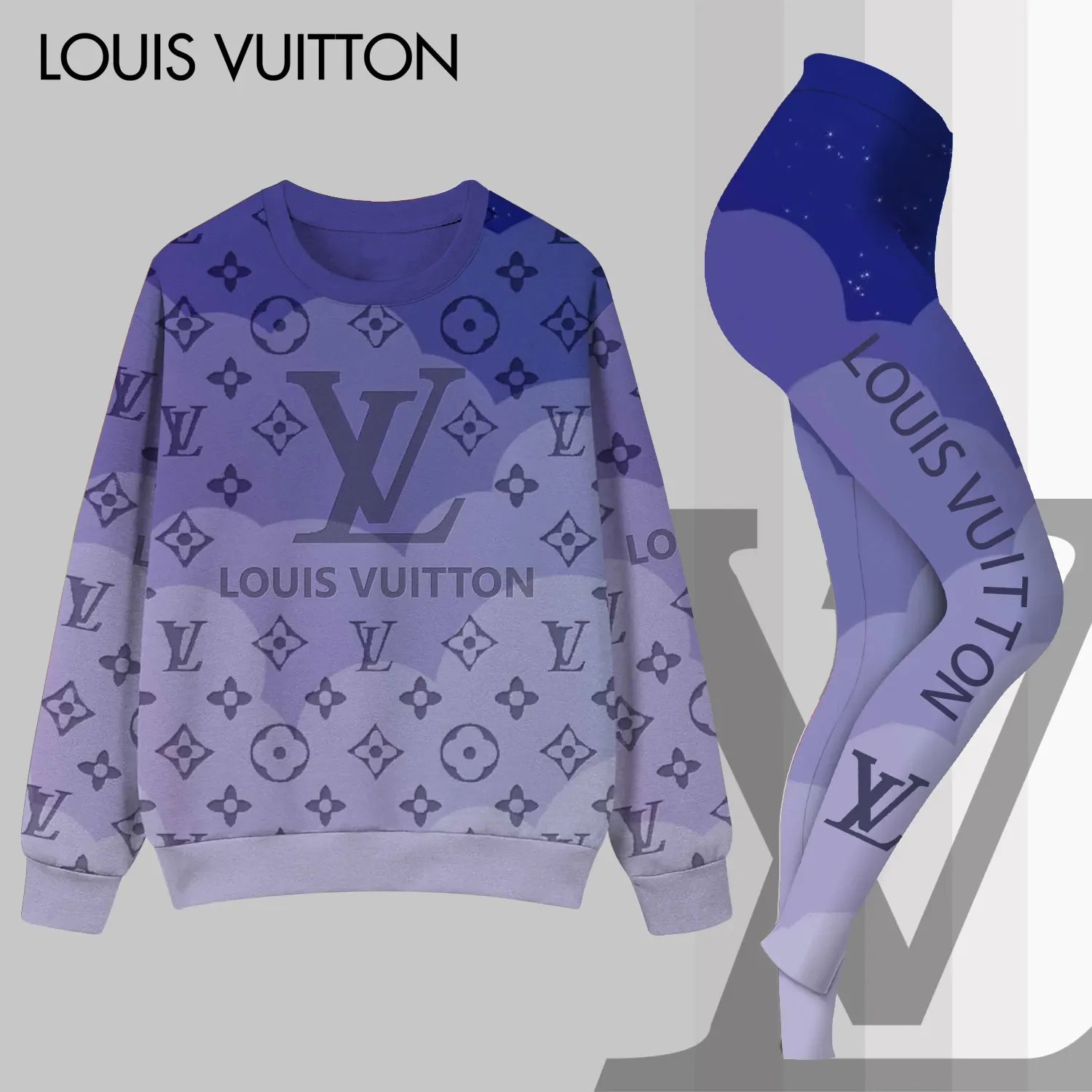 L.v | Premium Sweatshirt And Leggings Set Mn-sls-025