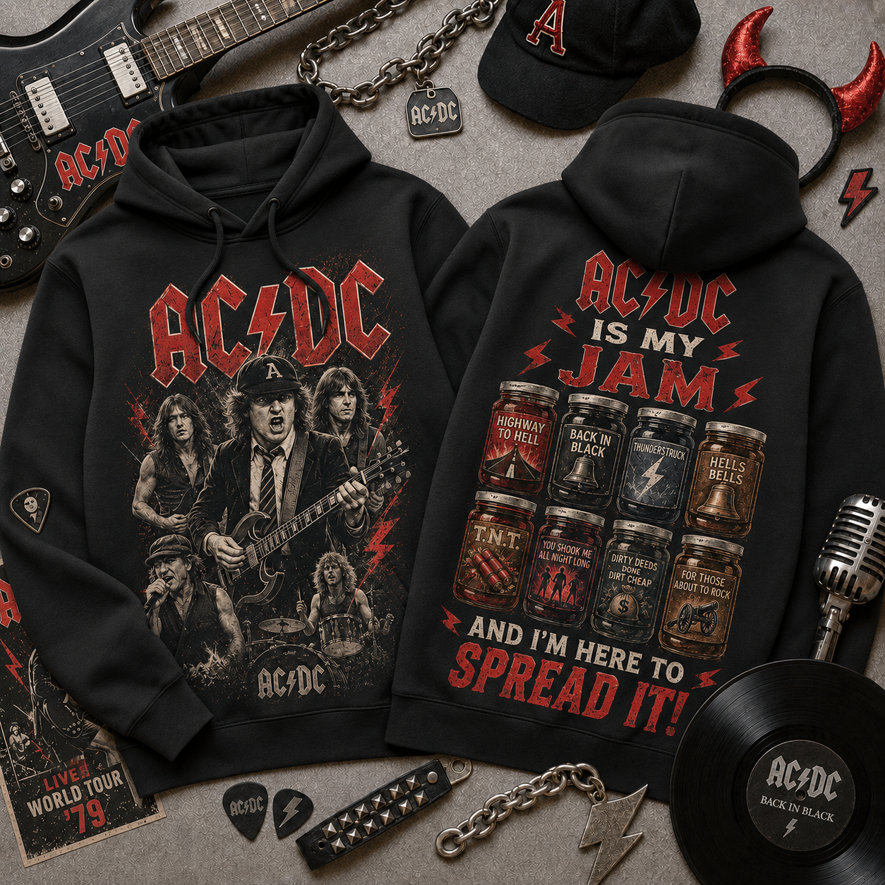 Premium  3D Hoodie Is My Jam HTH ACD1