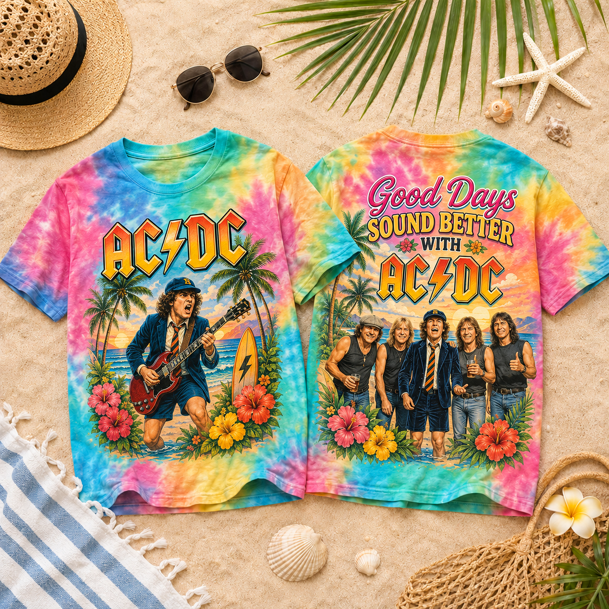 Premium Good Days Summer Vibes 3D Shirt Acd1