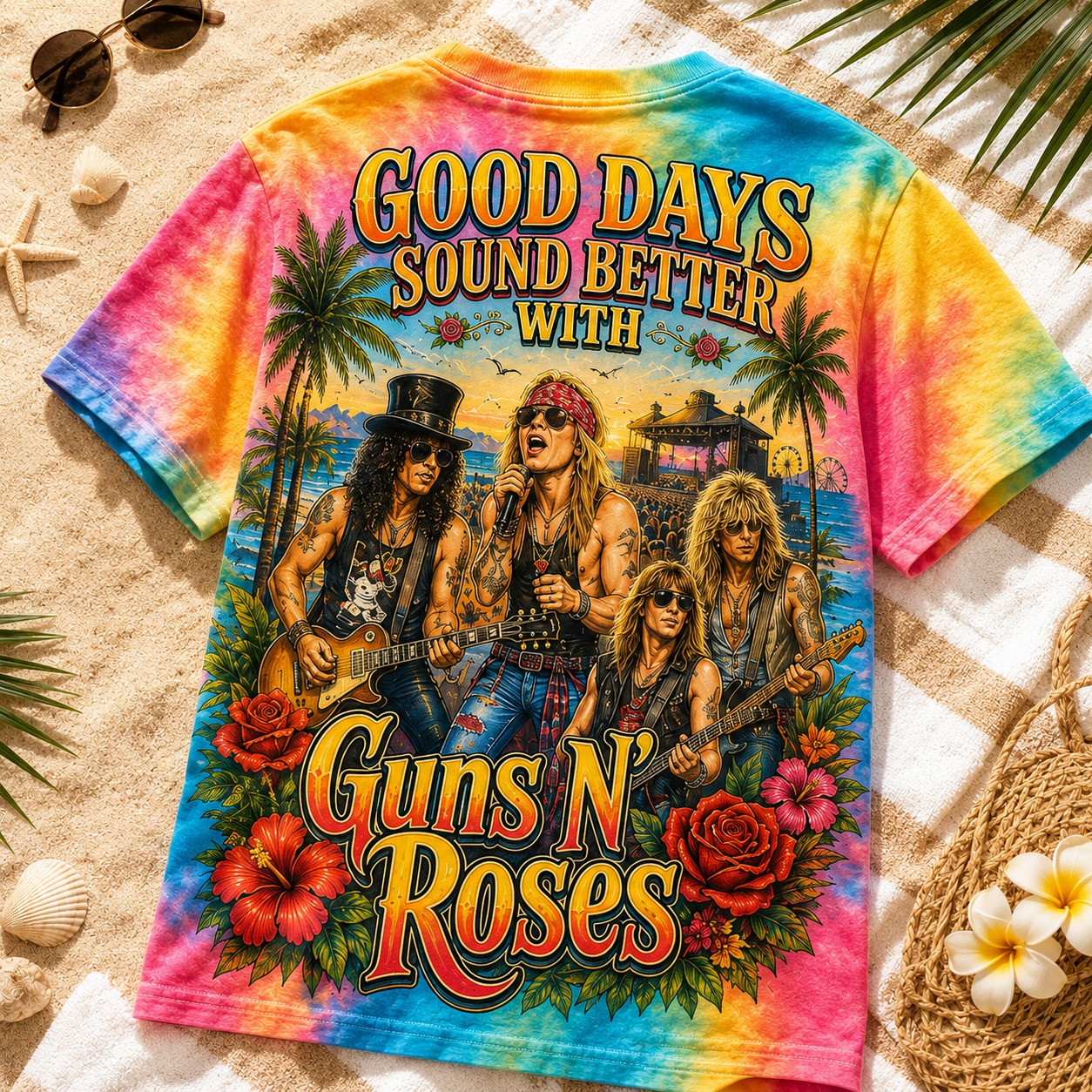 Premium G.N.R Good Days Summer Vibes 3D Shirt HCH-014