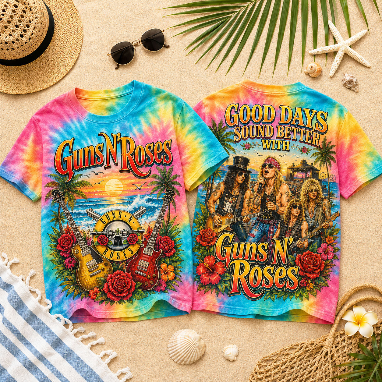 Premium G.N.R Good Days Summer Vibes 3D Shirt HCH-014