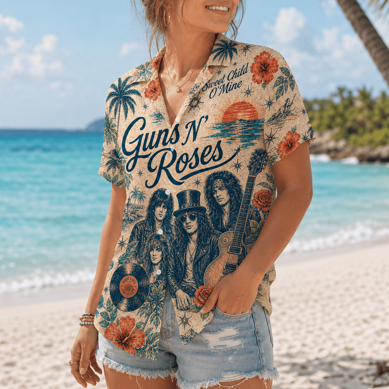 Premium G.N.R Tropical Summer Vibes Hawaiian Shirt HCH-044