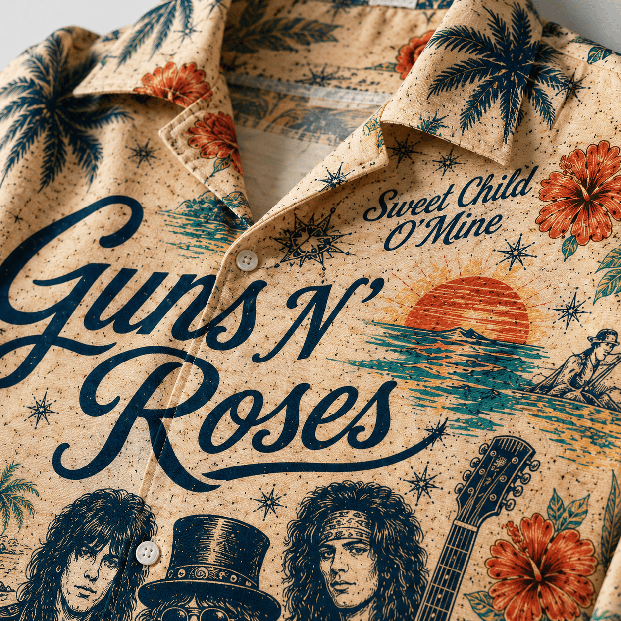 Premium G.N.R Tropical Summer Vibes Hawaiian Shirt HCH-044