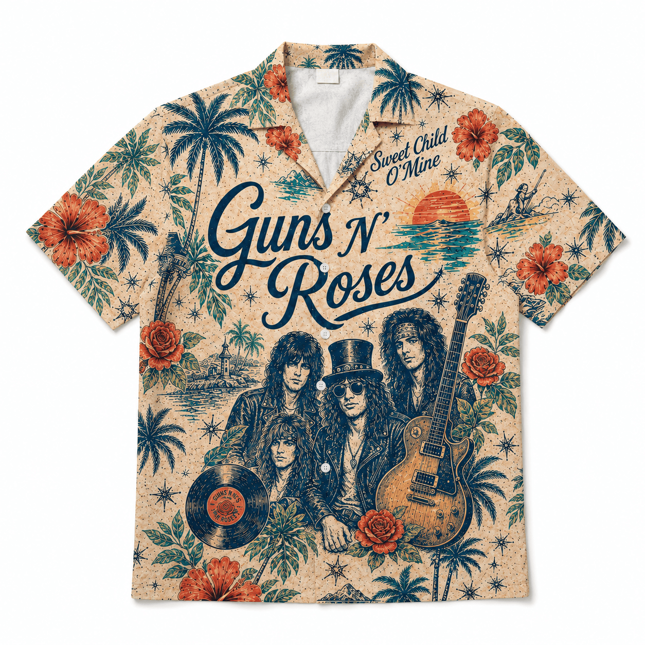 Premium G.N.R Tropical Summer Vibes Hawaiian Shirt HCH-044